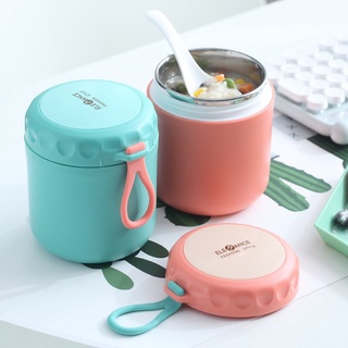 cốc đựng cháo giữ nhiệt kèm muỗng, cốc đựng canh đựng cháo có quai xách mẫu mới