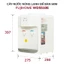 Cây nước nóng lạnh mini để bàn nhập khẩu FUJIHOME WD5510E, máy nước uống nóng lạnh 2 vòi tự động ngắt tiết kiệm điện