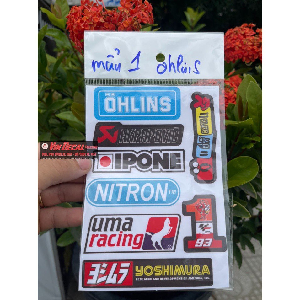 12 Sticker Dùng dán Xe, dán điện thoại , dán mũ bảo hiểm, dán Laptop ...