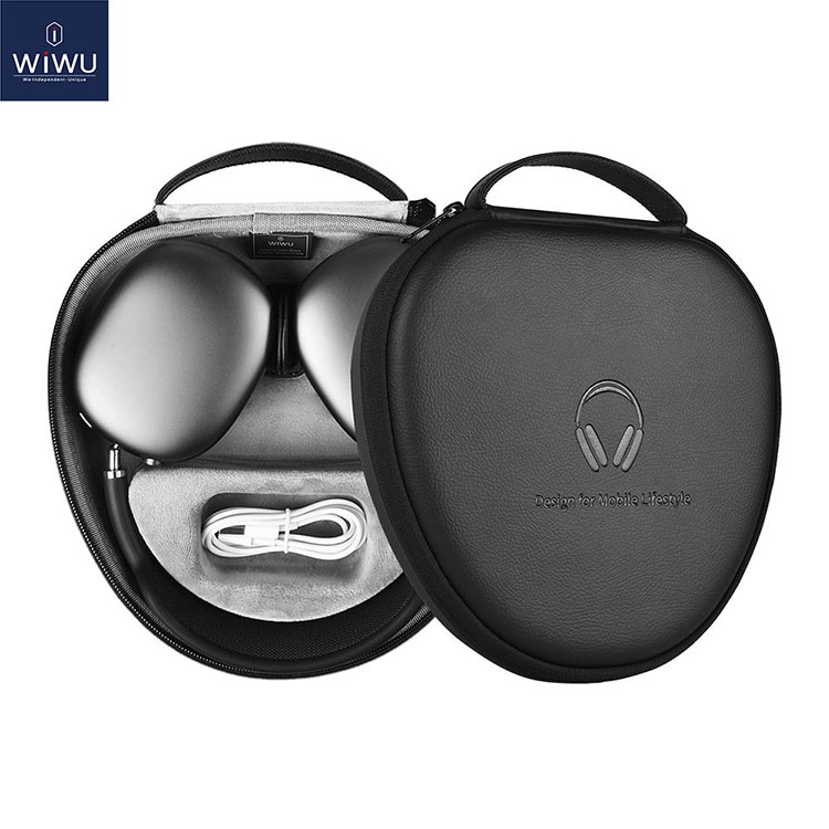 Trên tay hộp đựng AirPods Max của WIWU, có chế độ ngủ 6