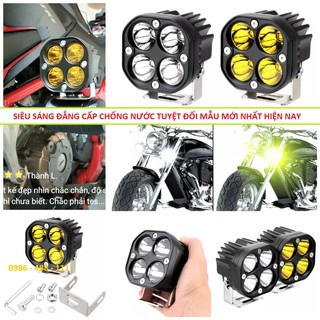 ĐÈN TRỢ SÁNG L4X ZTUN DÒNG ĐÈN VÍP CHÍNH HÃNG SIÊU SÁNG LẮP CÁC LOẠI XE MÁY Ô TÔ