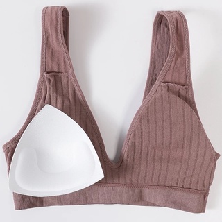 Áo Ngực Thể Thao Nữ Không Đường May Cổ Chữ V Sâu Gợi Cảm