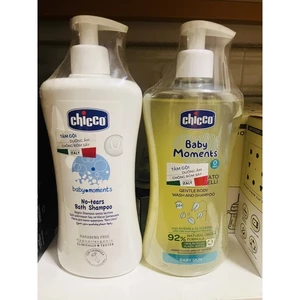 Sữa tắm gội Chicco +0M Hoa Cúc/Yến Mạch 200-500ml