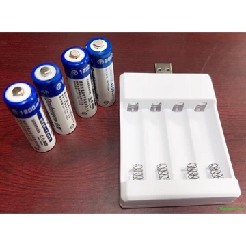 Sạc Pin 2A ( Sạc Pin Tiểu, Sạc Pin AA ) Cổng USB Nhỏ Gọn (Có Thể Cắm Máy Tính, Sạc Điện Thoại, Sạc Dự Phòng ...)