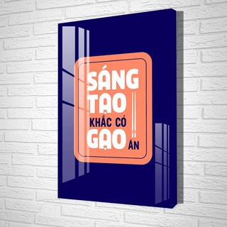 Tranh Treo Tường Slogan Động Lực - Tranh Treo Văn Phòng, Phòng Làm Việc Laminate Tráng Gương