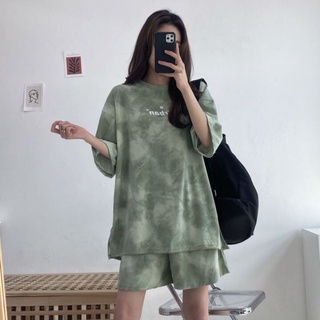 Bộ thể thao nữ freesize dáng rộng dưới 60kg chất thun cotton mặc nhà đi tập
