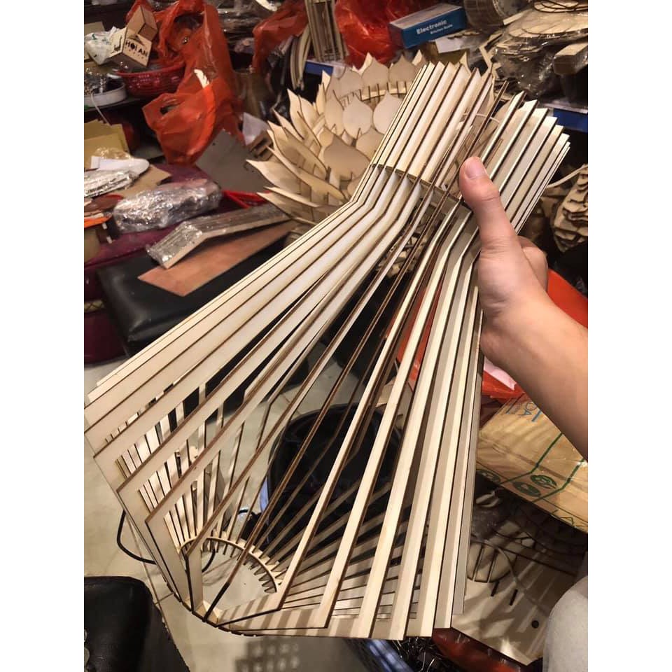 Đèn Gỗ DIY 136 trang trí cửa hàng