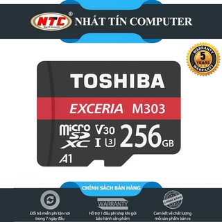 Thẻ nhớ MicroSDXC Toshiba Exceria M303 256GB UHS-I U3 4K V30 A1 R98MB/s W65MB/s (Đen)