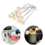 YUUKII 10 / 20 Chiếc Len Nhà Nhuộm Kim Loại Tay Cầm Da Dụng Cụ