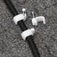 YUUKII 100 Chiếc Giá Đỡ Cố Định Hữu Ích Bền Dây Quản Lý Phụ Kiện Điện Chốt Cố Định Móng Tay Thép