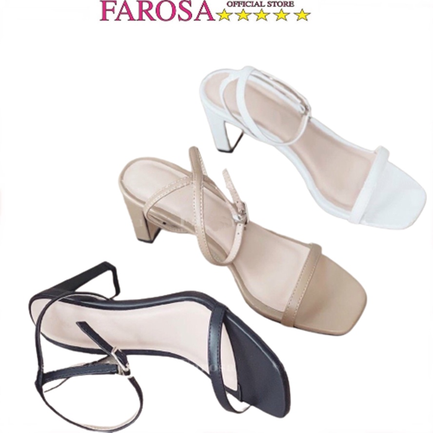 Dép sandal nữ FAROSA cao gót 5cm quai mảnh lên chân xinh xắn M1