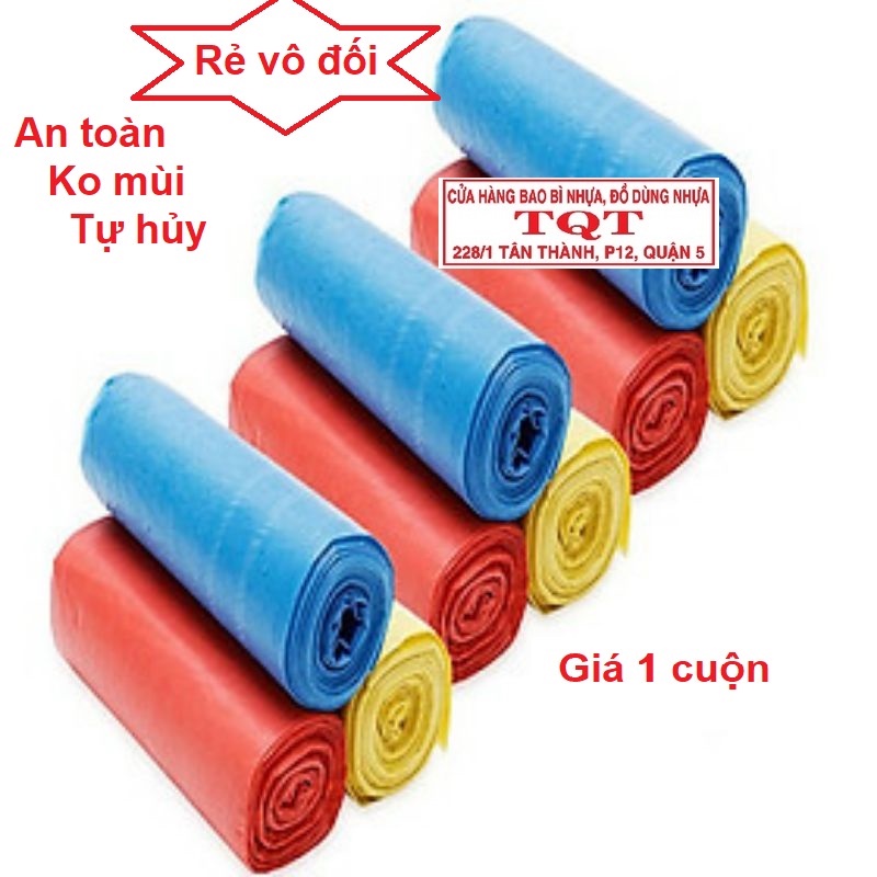 túi rác tự hủy giá rẻ đủ size đủ màu hiệu EIG 1 CUỘN | Shopee Việt Nam