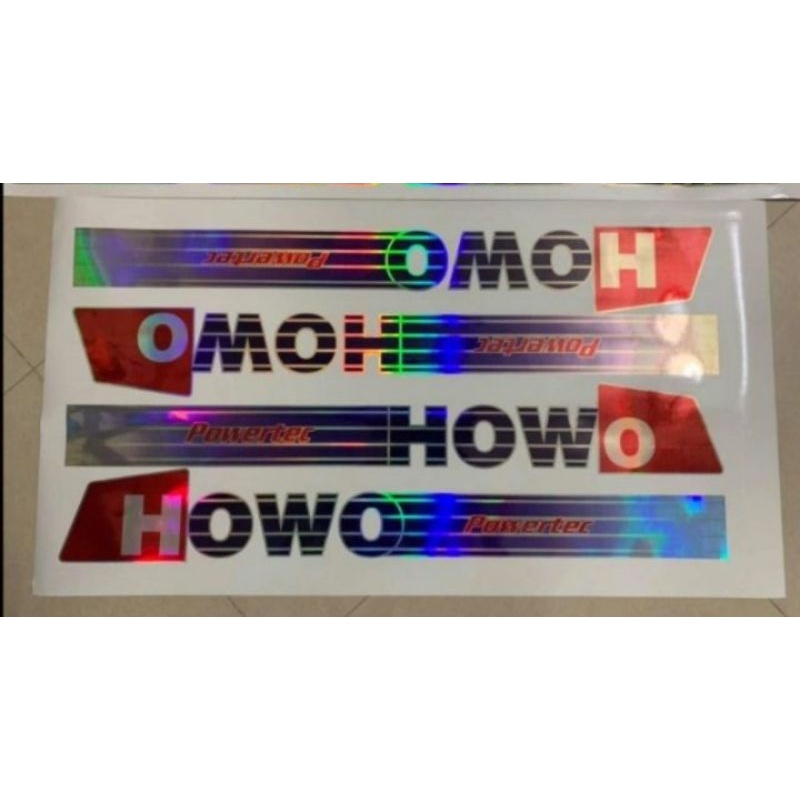TEM HOWO BẢY MÀU LẤP LÁNH DÁN TRANG TRÍ CÁNH CỬA XE TẢI, XE HOWO ...