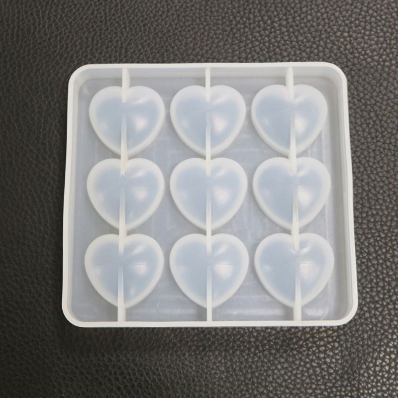 KIKIN Valentine Trái Tim Tình Yêu Khuôn Silicon Kẹo Chocolate Fudge Khuôn Món Tráng Miệng Khuôn Đất Sét Nhựa Thạch Cao Khuôn Tái Sử Dụng Không st