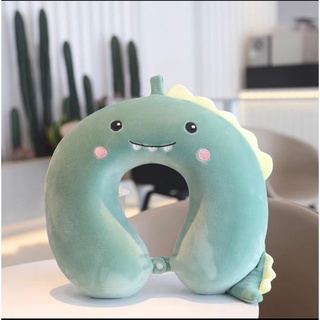 Gối tựa cổ ruột cao su, gối chữ U cao su nguyên khối hình thú ngộ nghĩnh chống đau mỏi cổ khi đi xe