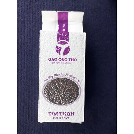 Gạo Lứt Tím Than 1Kg - Gạo Ông Thọ - Đặc sản Sóc Trăng, Cơm thơm mềm dẻo, tốt cho người tiểu đường, giảm cân