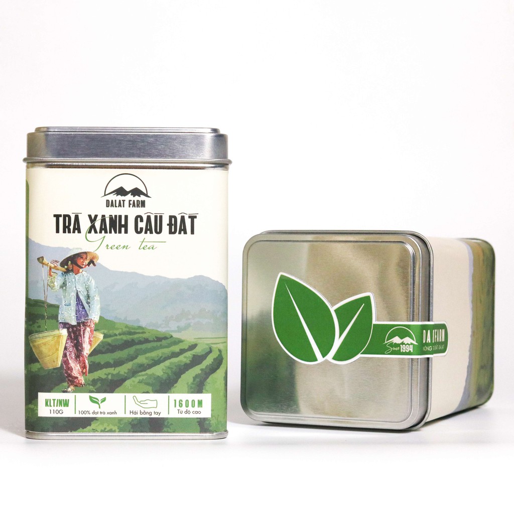 Ảnh Trà Xanh Cầu Đất Dalat Farm - Phiên Bản Đặc Biệt Bà Tôi - Hộp 110 Gr 2