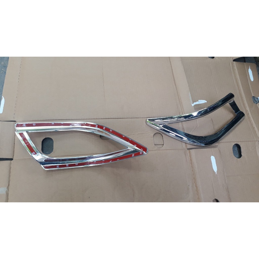 Ốp Viền Đèn Gầm trước Sau xe Toyota Vios 2014- 2017 chất liệu nhựa mạ crom cao cấp