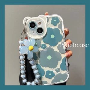 Ốp bảo vệ IPhone 14promax Phong cách mát mẻ Vòng tay hoa Vỏ mềm Apple 12 / 13 / 14promax Phong cách nữ đơn giản Vỏ bảo vệ nhỏ tươi chống sốc