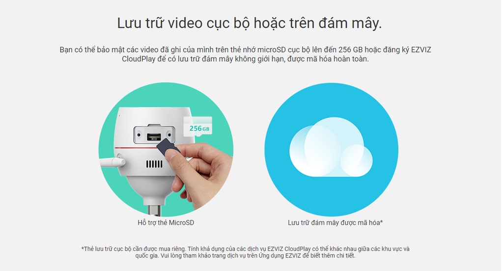 Mô tả camera wifi ezviz C3TN out pro 3M 2k Quad HD ban đêm có màu báo động còi hú ghi âm - 10