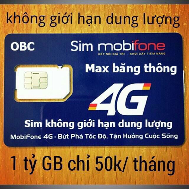 Sim 4G Tỷ phú Gigabyte truy cập mạng thỏa thích