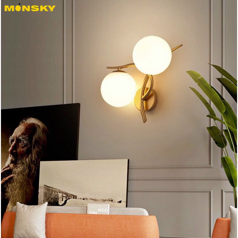 Đèn tường MONSKY LOVELL phong cách hiện đại trang trí nhà cửa sang trọng - kèm bóng LED chuyên dụng.