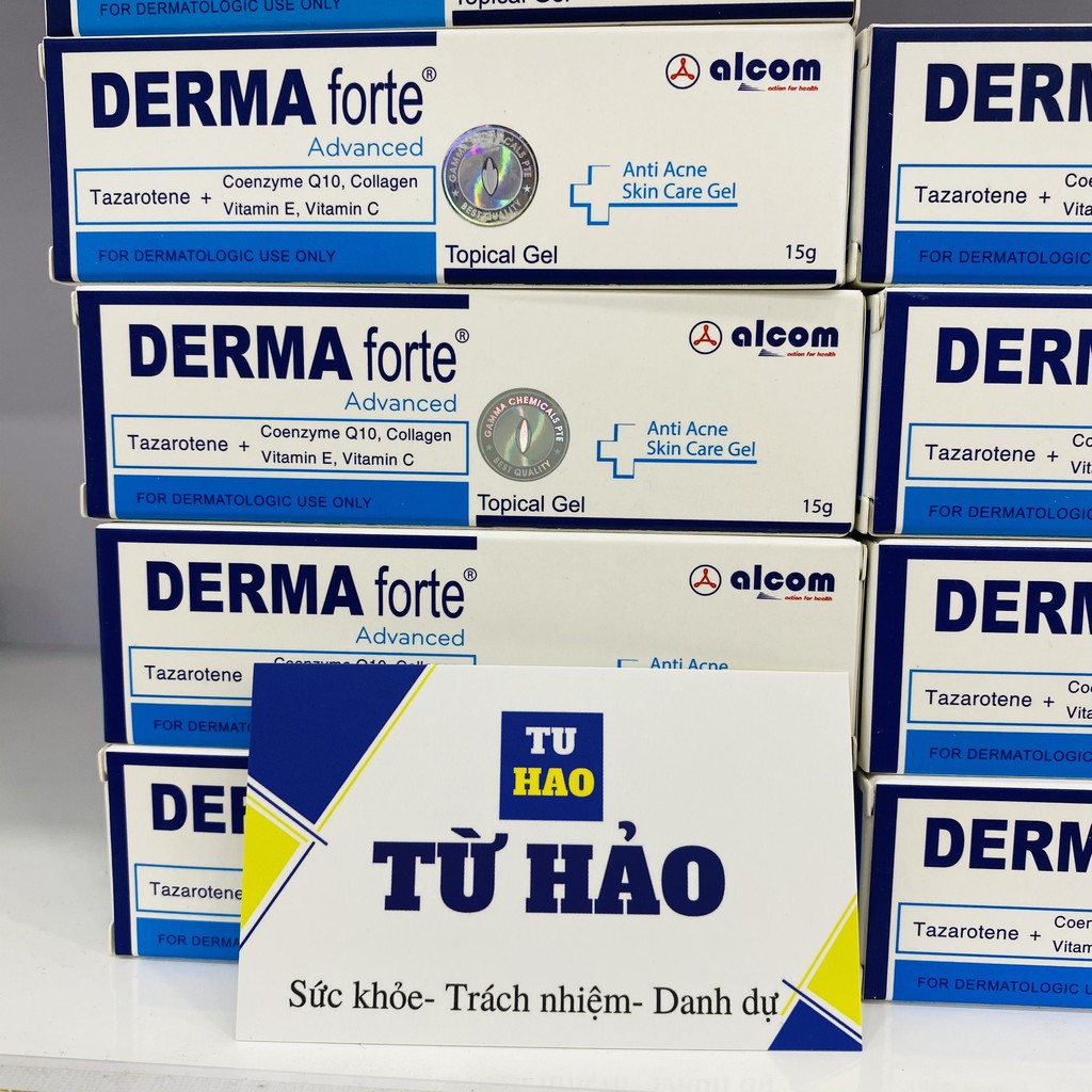 Ảnh MẪU MỚI Gel Mờ Thâm Mụn Giảm Viêm Gamma Chemicals Derma Forte Advanced 15g - Từ Hảo 3