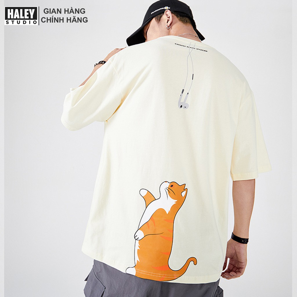 Áo Thun Nữ Nam Cotton Lạnh Unisex Local Brand HALEY TN43, Áo Phông Form Rộng Tay Lỡ Thoáng Mát Phong Cách Hàn Quốc