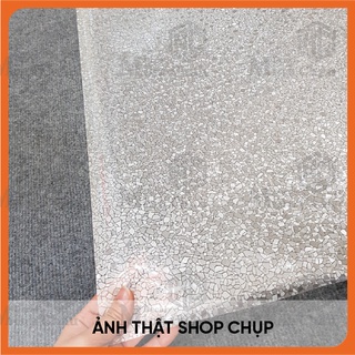 Giấy Decal Dán Kính 3D hình Đá Trắng T075 dán mờ kính cửa sổ nhà tắm khổ 90x100cm