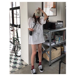 Áo phông nam nữ form rộng Cô gái Micyshopq, áo thun unisex tay lỡ oversize trắng và đen