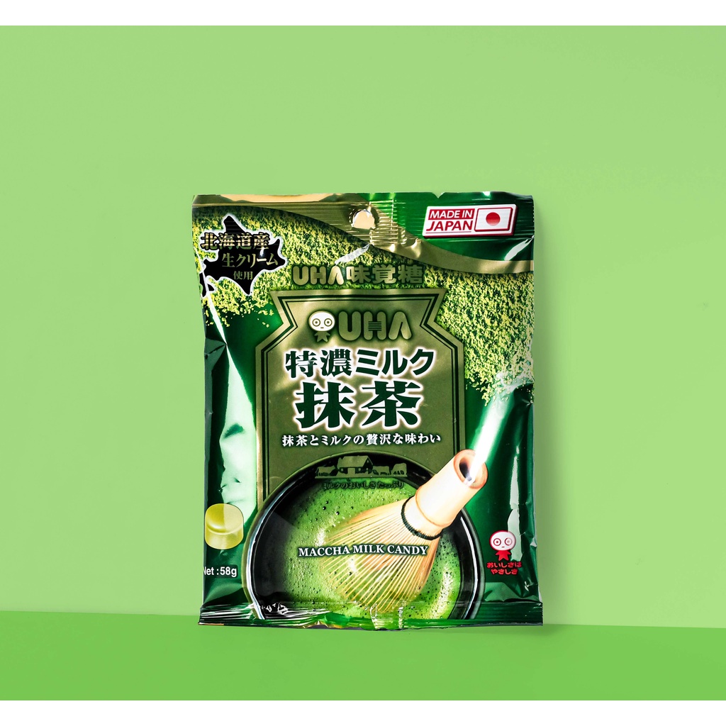 Kẹo UHA Sữa Trà Xanh Tokuno 58g | Shopee Việt Nam