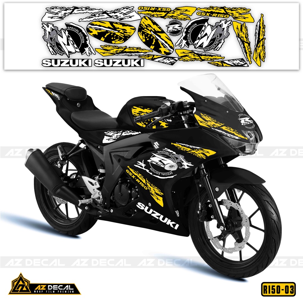 Decal Chế Dán Xe GSX R150 Mẫu Special Edition Nhiều Lựa Chọn Màu | GSX ...