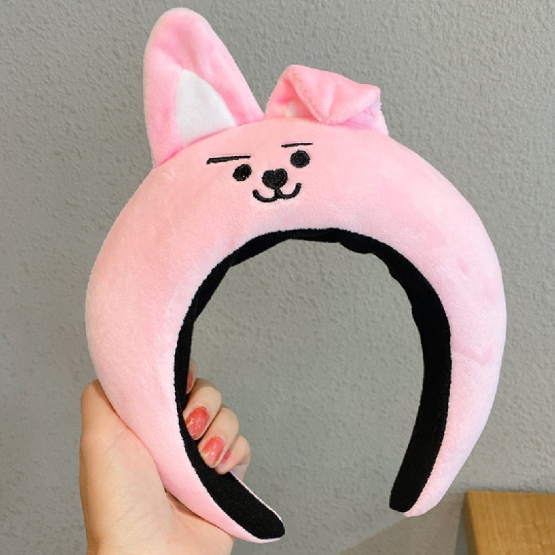 YT2 BTS BT21 Hoạt Hình Ngộ nghĩnh Băng Đô Mũ Đội Đầu Thỏ Chó Cừu Koala Ảnh Đạo Cụ Sống Sinh Nhật Mũ Đội Đầu Halloween Par