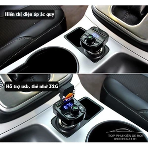 Tẩu sạc oto, xe hơi USB cao cấp Hyundai HY-82 (đa chức năng - có nút điện thoại rảnh tay cho lái xe)