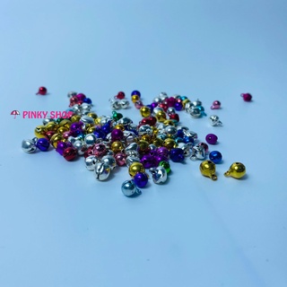 Chuông handmade tròn nhỏ, mini lục lạc trang trí nguyên liệu làm vòng tay handmade đủ màu ngẫu nhiên Pinky Shop mã CTTH1
