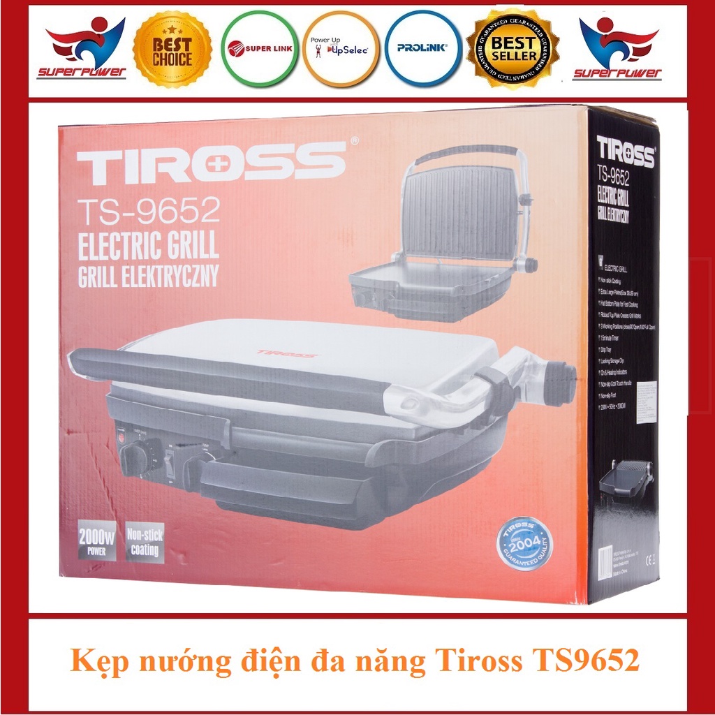 Kẹp nướng điện đa năng Tiross TS9652 - TS9653 - TS9654 - TS965 | Shopee ...