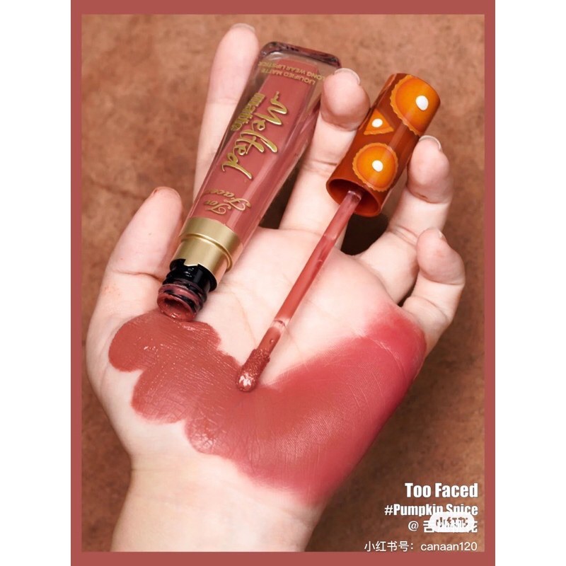 Son Kem Lì Too Faced Gingerbread Man Và Gingerbread Girl, Clover 3 Melted  Matte Lipstick Fullsize | Shopee Việt Nam