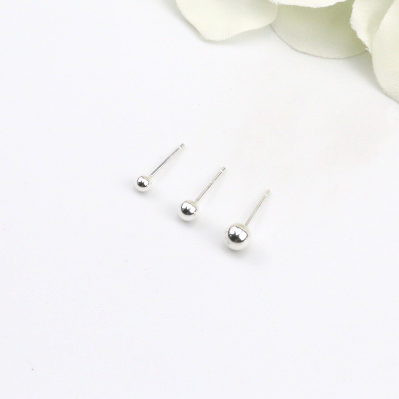 Ảnh Khuyên Tai Bạc Nữ DẾ BẠC 925 Minidot Cá Tính Xinh Xắn K3009 2