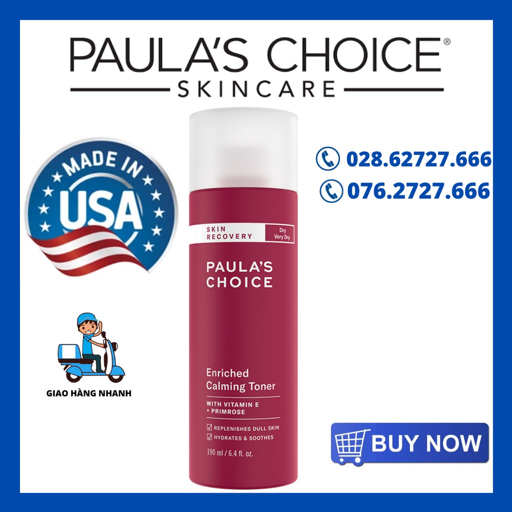 Nước Hoa Hồng Cân Bằng Paula's Choice Skin Recovery Enriched Calming Toner (190ml) Shopee Việt Nam