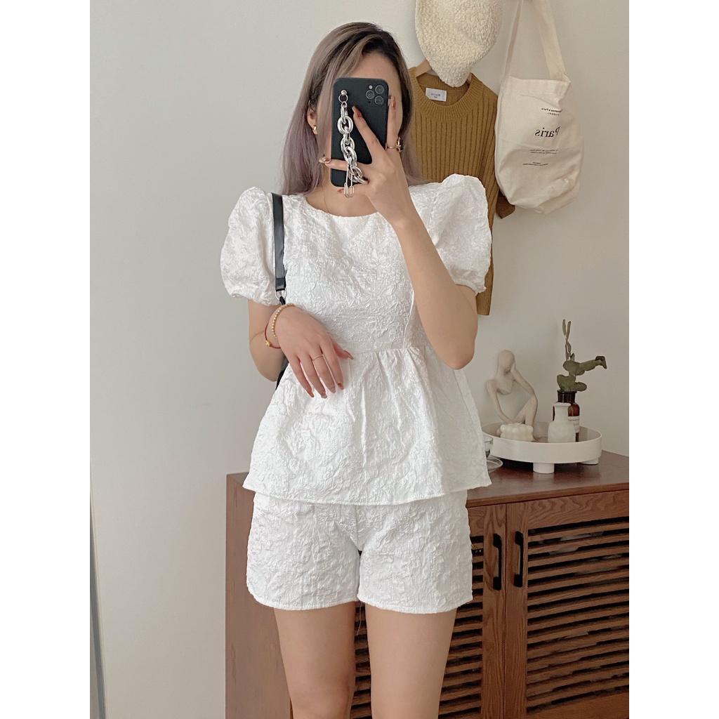 SET ĐỒ CHẤT LIỆU GẤM XỐP DÀY DẶN HAI MÀU XINH XẮN - ORGAN SET