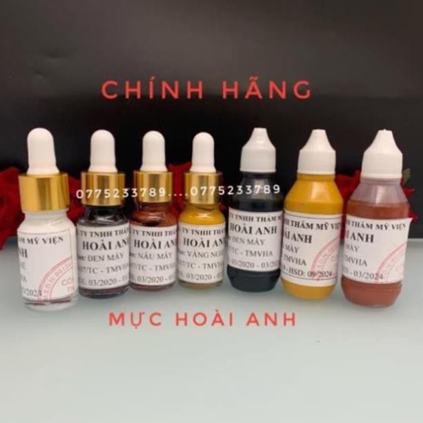 [CAM KẾT CHUẨN] Mực Hoài Anh, Mực Mày Hoài Anh Dùng Phun Xăm Thẩm Mỹ DCPX Uyen Nguyen