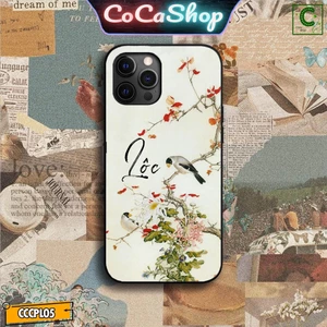 Ốp lưng iphone mặt kính in hình siêu bền - Cành hoa trồi lộc - 6/6plus/6s/6splus/7/7plus/8/8plus/x/.....
