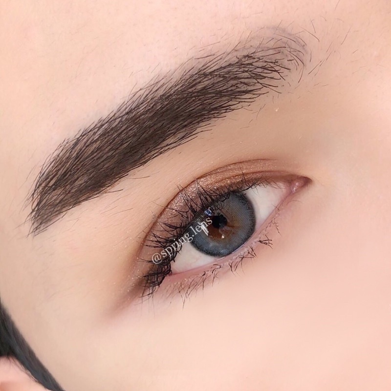 Kính áp tròng OLI BLUE (Olivia) xanh biển viền style Hàn 1 tháng | Spring Lens