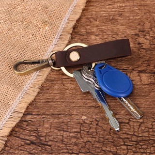 Móc chìa Khoá Da Bò Thật - Handmade 100% - Khoá Đồng _DN5021