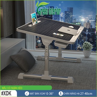 Bàn làm việc tại nhà, Bàn học sinh gấp gọn thông minh hiện đại Green Furni, Vân Gỗ ĐEN XDKUS