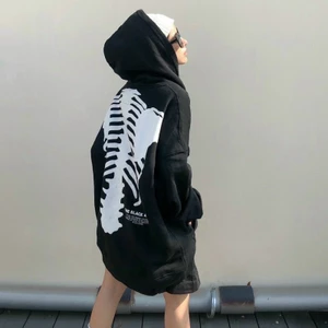 ÁO KHOÁC NỈ HODDIES FORM RỘNG PHONG CÁCH HÀN QUỐC - UNISEX HỌA TIẾT XƯƠNG ĐỘC ĐÁO CHO CÁC BẠN TRẺ HIYU FASHION