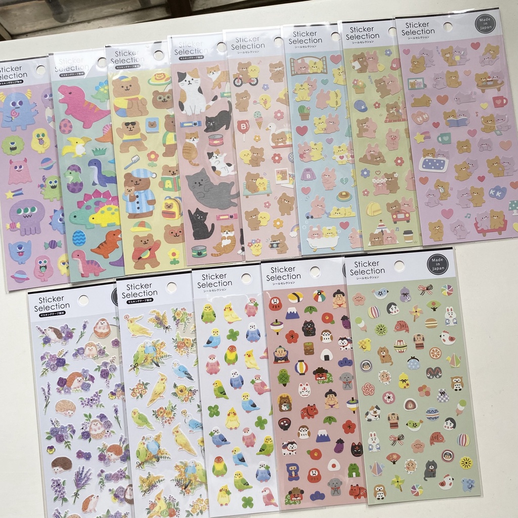 Sticker Selection series Động vật chính hãng Nhật Bản (phần 2) | Shopee ...