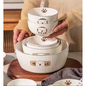 Set bát đĩa Gấu Bear/Thỏ xinh sang trọng