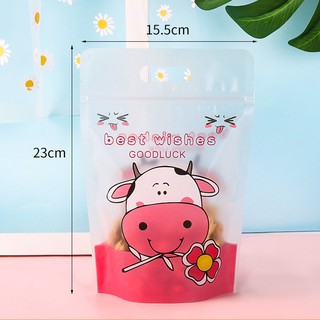 50 Chiếc Túi Zip Đựng Bánh Quy,Kẹo, Socola Hàng Dày Đẹp 250-300-500gr