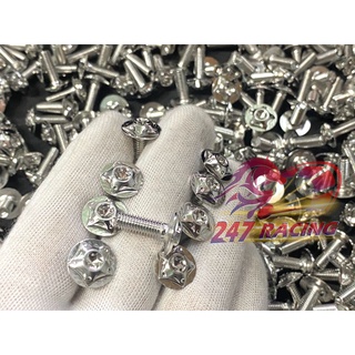 10 ốc Salaya 5li18 Răng NHUYỄN gắn dàn áo xe máy Winner,Sonic,wave....
